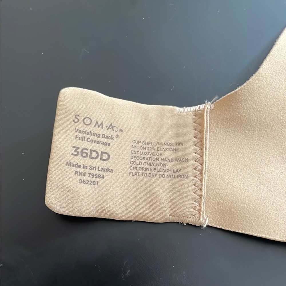 Soma Tan Underwire Support 36dd View 3